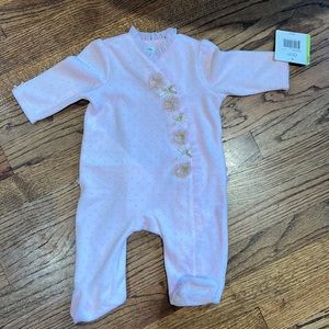 NWT LittleMe Velour Footies